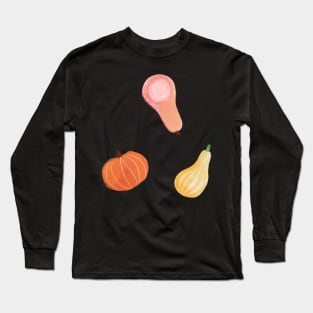 Hello pumpkin autumn illustration Long Sleeve T-Shirt